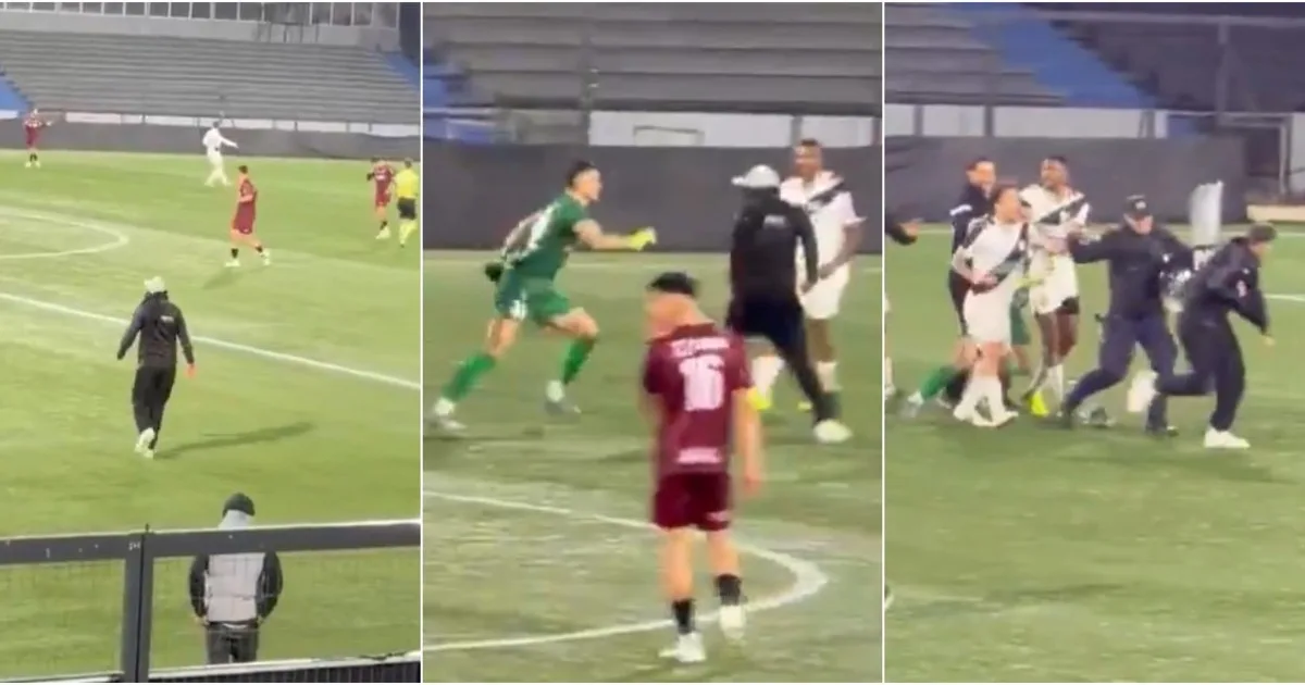 Escándalo en el fútbol uruguayo: hinchas invadieron el campo y agredieron a jugadores de Danubio