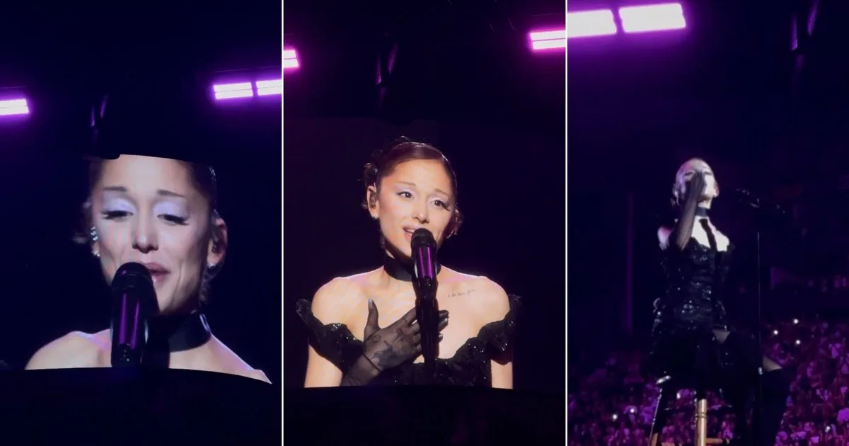 Ariana Grande se despidió de los escenarios entre lágrimas en Londres