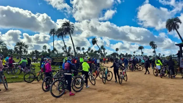 Exitoso encuentro de cicloturismo en el Parque Nacional El Palmar