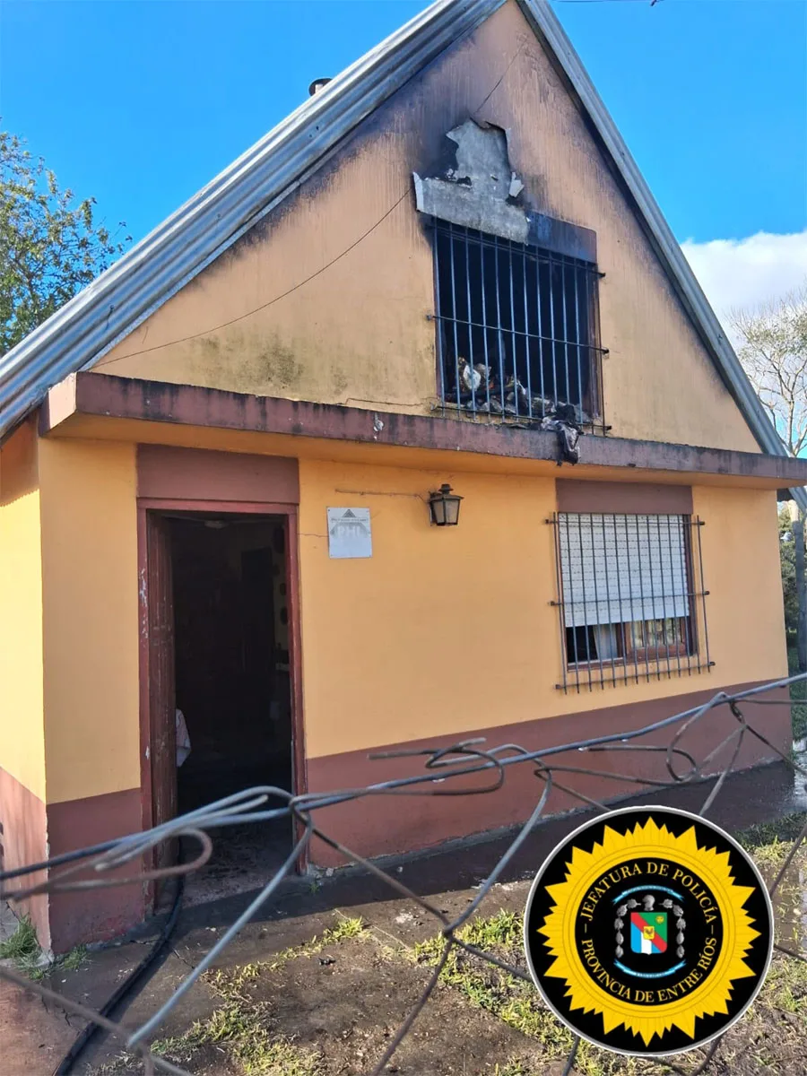 Villaguay: un incendio afectó dos plantas de una vivienda tras una falla en una estufa