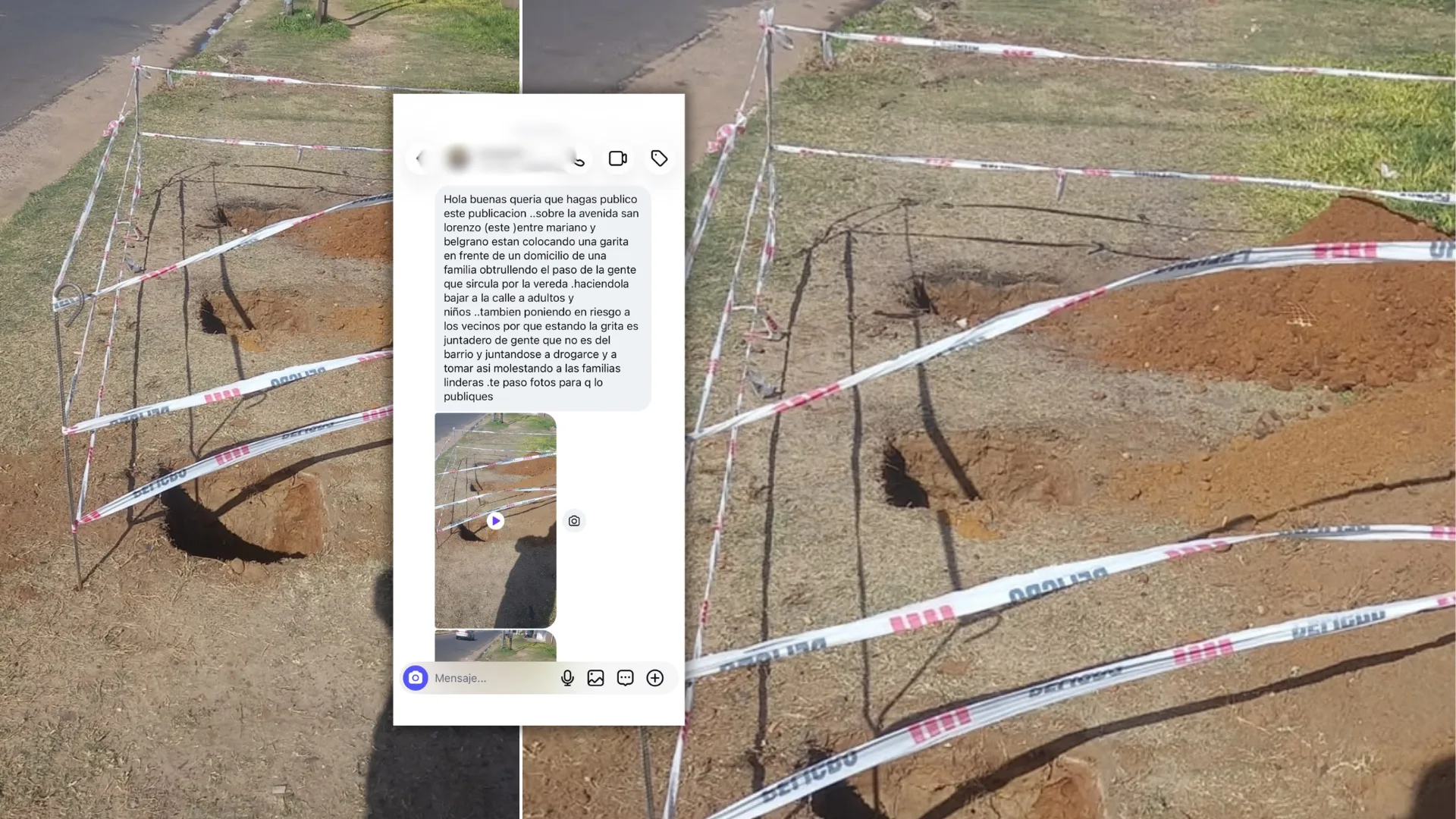 Denuncian que la instalación de una garita en Avenida San Lorenzo genera inseguridad