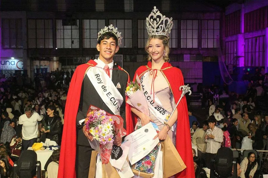 Coronaron a los nuevos soberanos de la Fiesta de los Estudiantes en Concordia