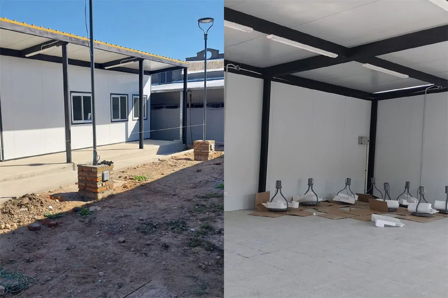 Avanza la ampliación de la escuela técnica N° 7 en San Justo con un 70% de ejecución