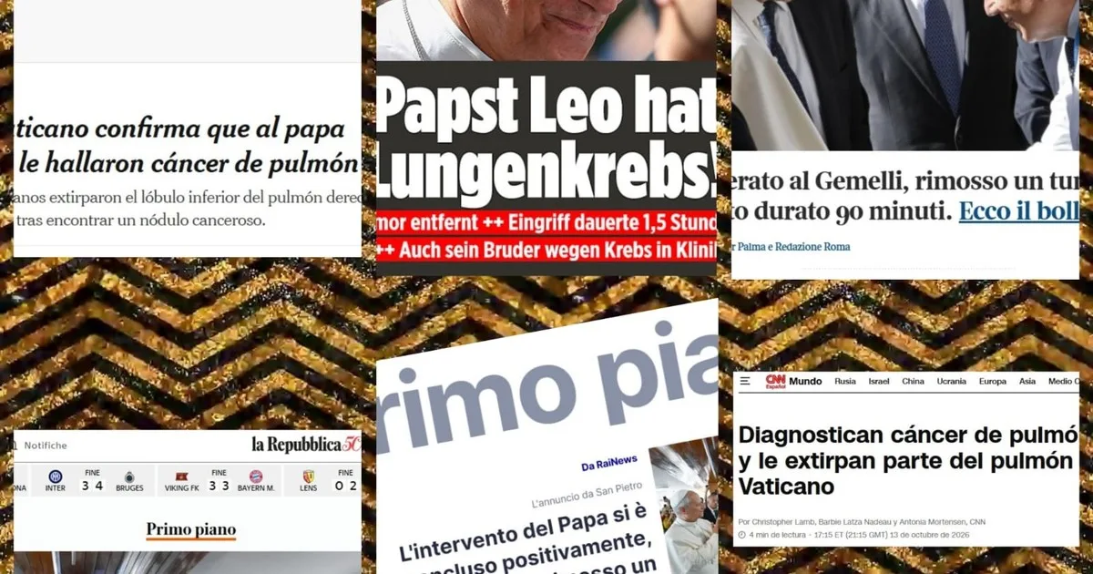 Repercusión internacional tras la cirugía del papa León XIV