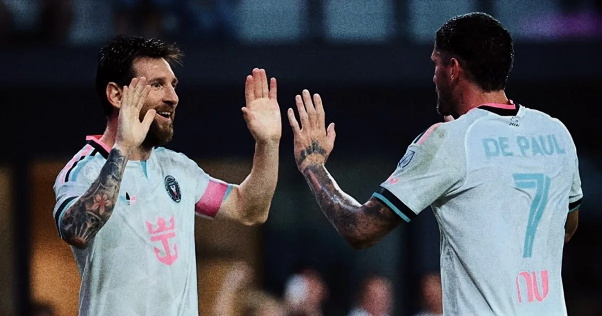 Messi y De Paul se lucieron en la victoria del Inter Miami